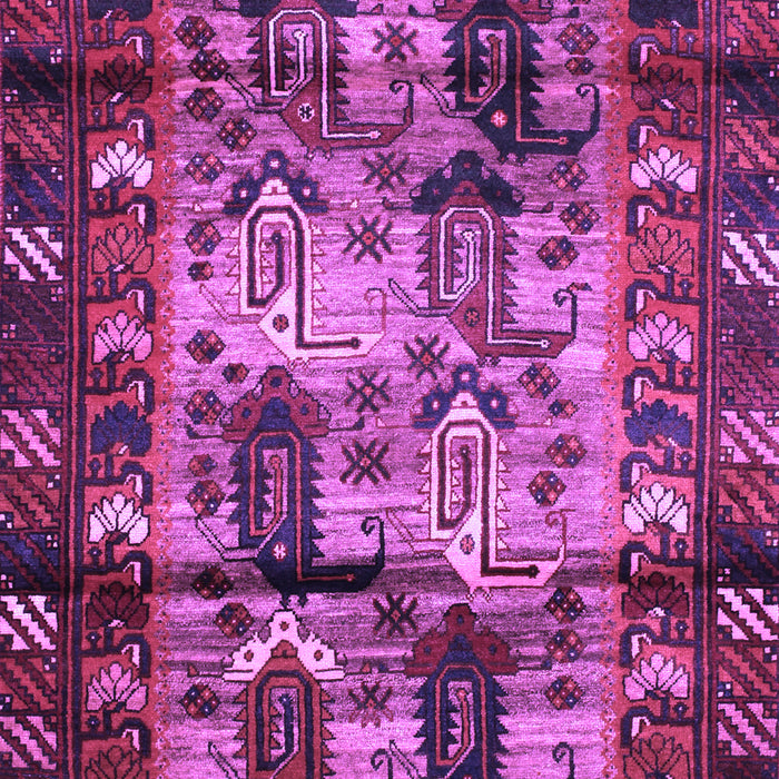 Machine Washable Persian Purple Traditional Area Rugs, wshtr102pur