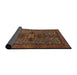 Sideview of Traditional Red Persian Rug, tr103