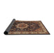 Sideview of Traditional Brown Medallion Rug, tr1030