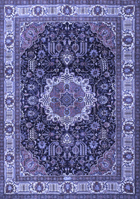 Medallion Blue Traditional Rug, tr1030blu