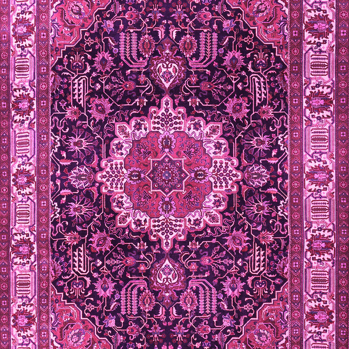 Medallion Pink Traditional Rug, tr1030pnk