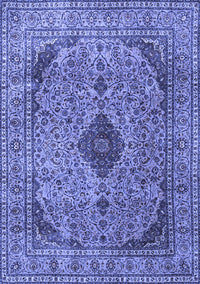 Medallion Blue Traditional Rug, tr1031blu