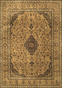 Medallion Brown Traditional Rug, tr1031brn