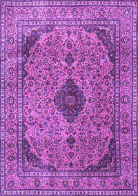 Medallion Purple Traditional Rug, tr1031pur