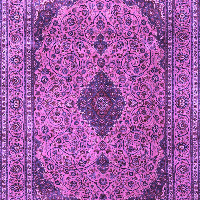 Medallion Purple Traditional Rug, tr1031pur