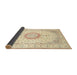 Sideview of Traditional Golden Blonde Gold Medallion Rug, tr1032