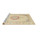 Sideview of Machine Washable Traditional Gold Rug, wshtr1032