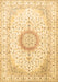 Medallion Brown Traditional Rug, tr1032brn