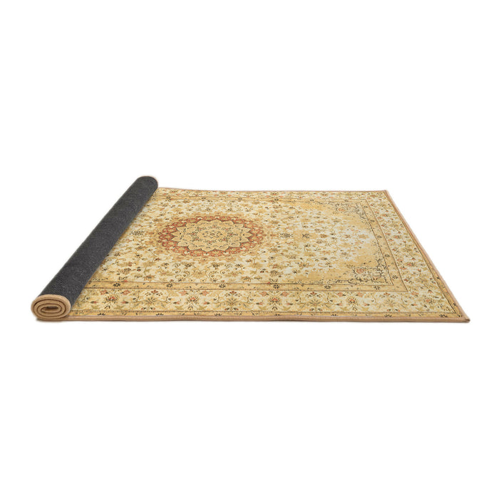 Sideview of Medallion Brown Traditional Rug, tr1032brn