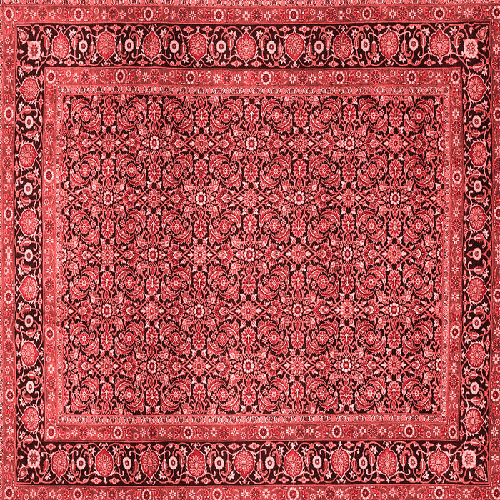 Machine Washable Persian Red Traditional Rug, wshtr1033red