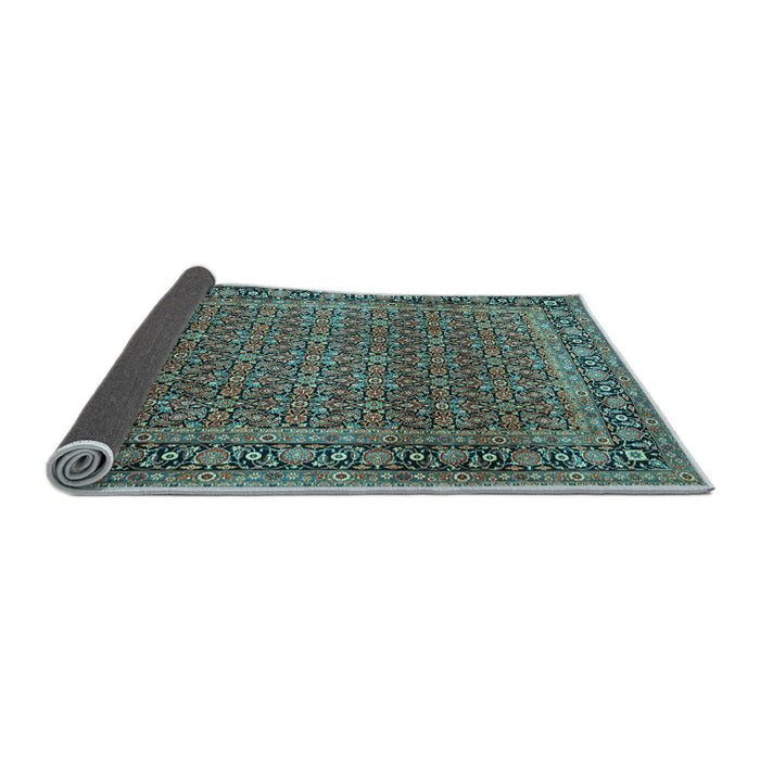 Sideview of Persian Light Blue Traditional Rug, tr1033lblu
