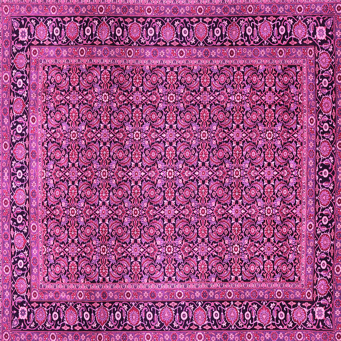 Square Persian Pink Traditional Rug, tr1033pnk