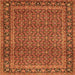 Serging Thickness of Persian Orange Traditional Rug, tr1033org