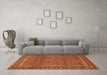 Machine Washable Persian Orange Traditional Area Rugs in a Living Room, wshtr1033org