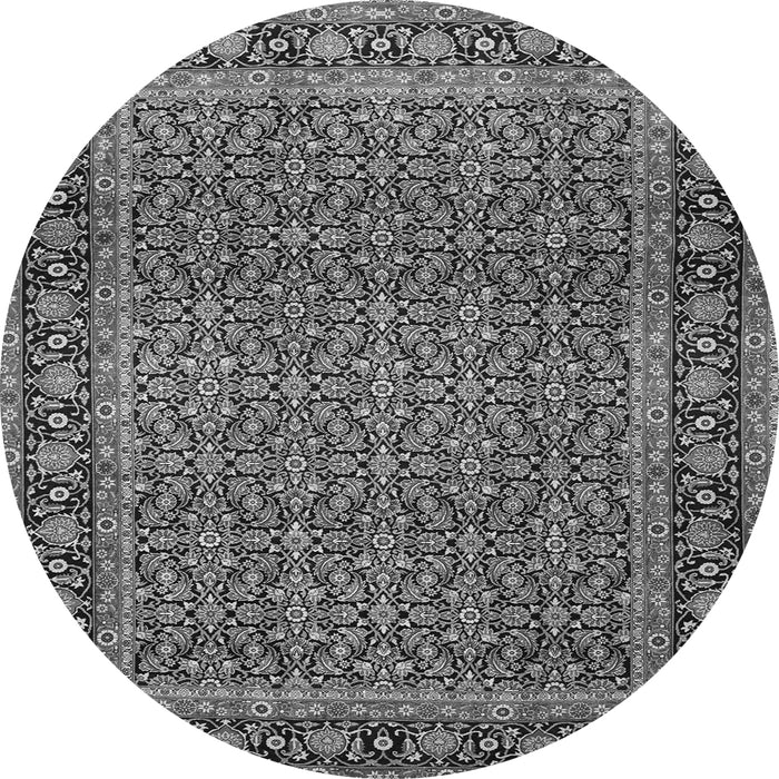Square Persian Gray Traditional Rug, tr1033gry
