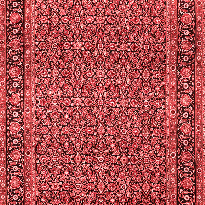 Machine Washable Persian Red Traditional Rug, wshtr1033red
