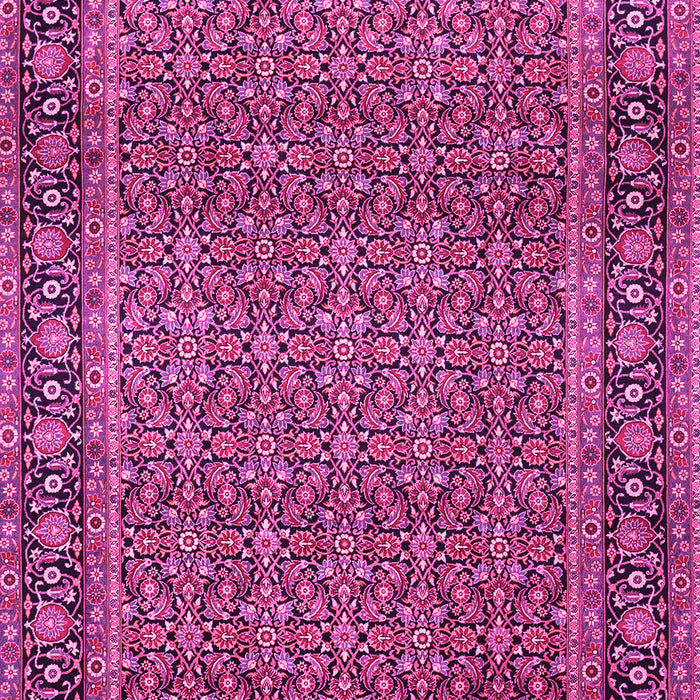 Machine Washable Persian Pink Traditional Rug, wshtr1033pnk