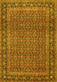 Persian Yellow Traditional Rug, tr1033yw