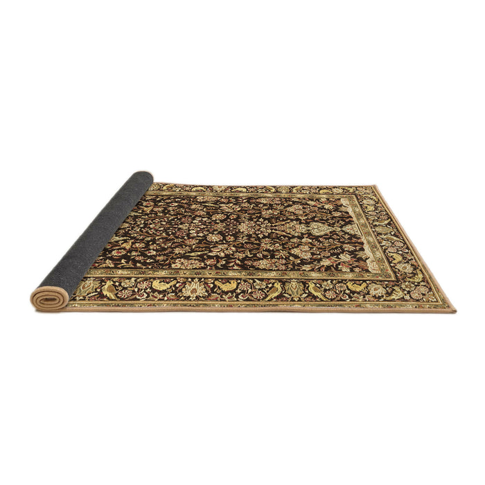 Sideview of Persian Brown Traditional Rug, tr1034brn