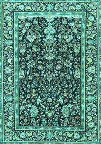 Persian Turquoise Traditional Rug, tr1034turq