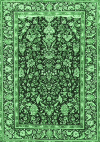 Persian Emerald Green Traditional Rug, tr1034emgrn