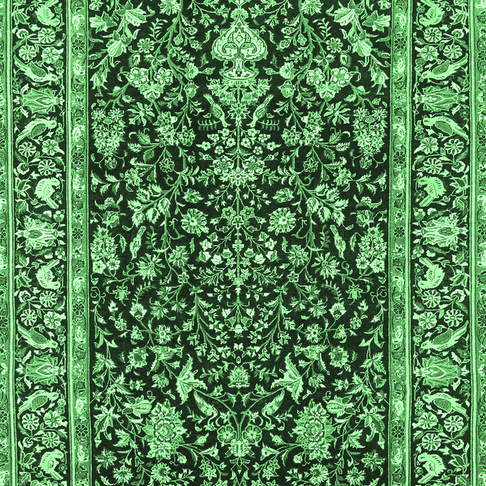 Persian Emerald Green Traditional Rug, tr1034emgrn