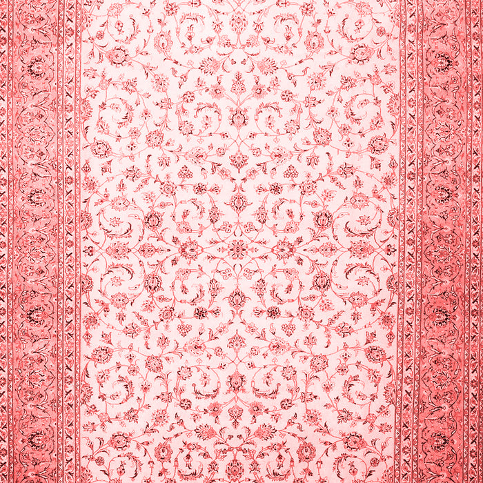 Machine Washable Persian Red Traditional Rug, wshtr1035red