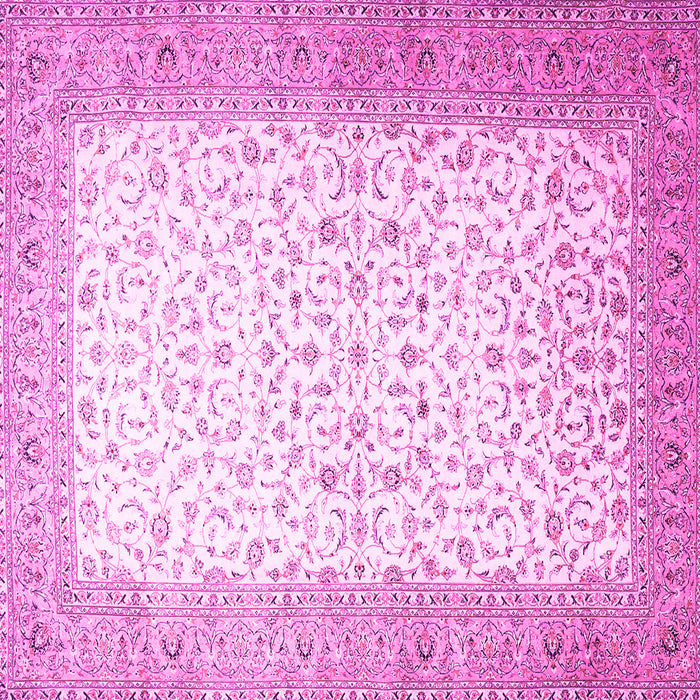 Square Persian Pink Traditional Rug, tr1035pnk
