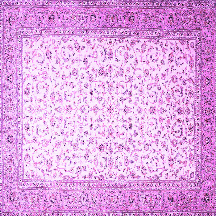 Square Persian Purple Traditional Rug, tr1035pur
