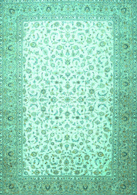 Persian Turquoise Traditional Rug, tr1035turq