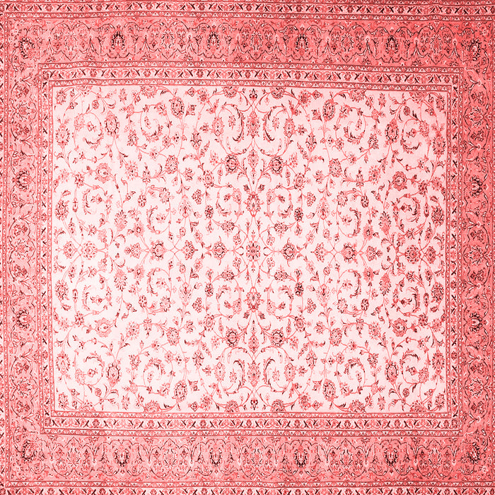 Machine Washable Persian Red Traditional Rug, wshtr1035red