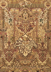 Animal Brown Traditional Rug, tr1036brn