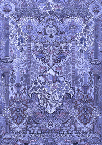 Animal Blue Traditional Rug, tr1036blu