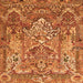 Serging Thickness of Animal Orange Traditional Rug, tr1036org