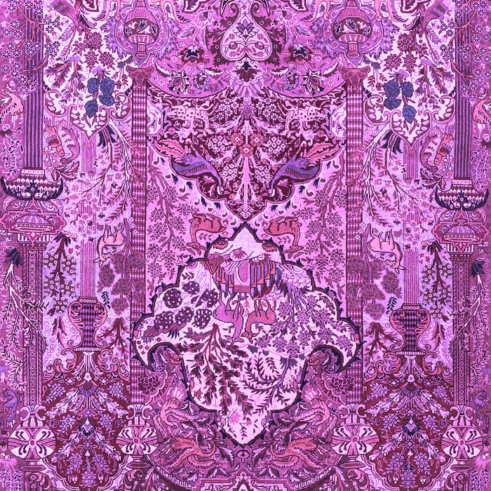 Machine Washable Animal Purple Traditional Area Rugs, wshtr1036pur