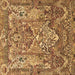 Square Machine Washable Animal Brown Traditional Rug, wshtr1036brn