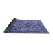 Sideview of Animal Blue Traditional Rug, tr1036blu