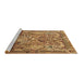 Sideview of Machine Washable Animal Brown Traditional Rug, wshtr1036brn