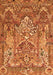 Animal Orange Traditional Rug, tr1036org