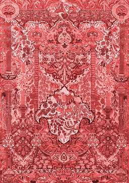 Animal Red Traditional Area Rugs