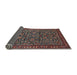 Sideview of Traditional Army Brown Persian Rug, tr1037