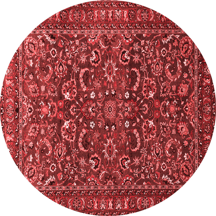 Machine Washable Persian Red Traditional Rug, wshtr1037red
