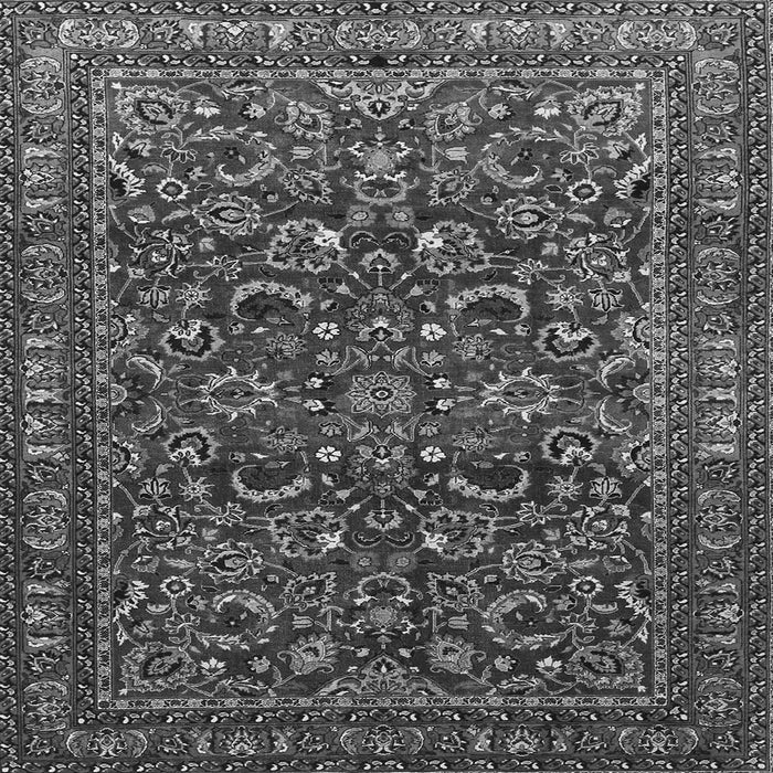 Serging Thickness of Persian Gray Traditional Rug, tr1037gry