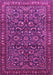 Machine Washable Persian Pink Traditional Rug, wshtr1037pnk