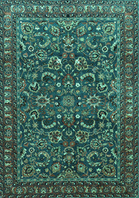 Persian Turquoise Traditional Rug, tr1037turq