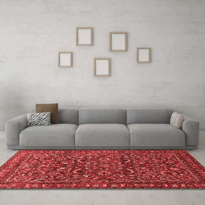 Traditional Red Washable Rugs