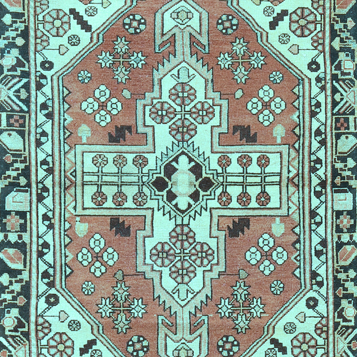 Machine Washable Persian Light Blue Traditional Rug, wshtr1038lblu