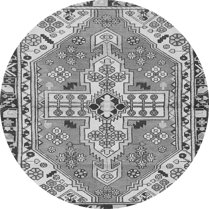 Square Persian Gray Traditional Rug, tr1038gry