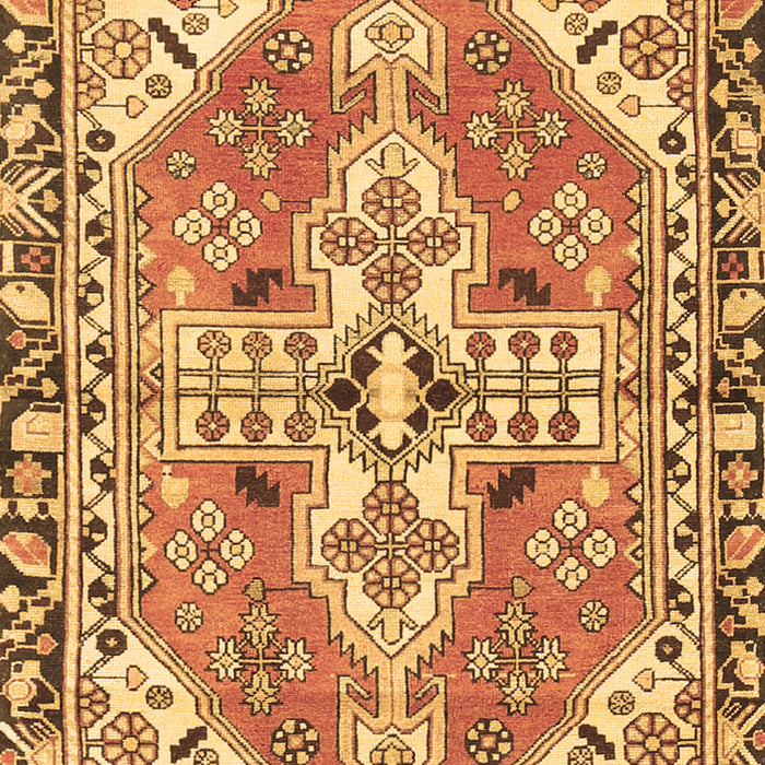 Machine Washable Persian Brown Traditional Rug, wshtr1038brn