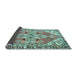 Sideview of Persian Light Blue Traditional Rug, tr1038lblu